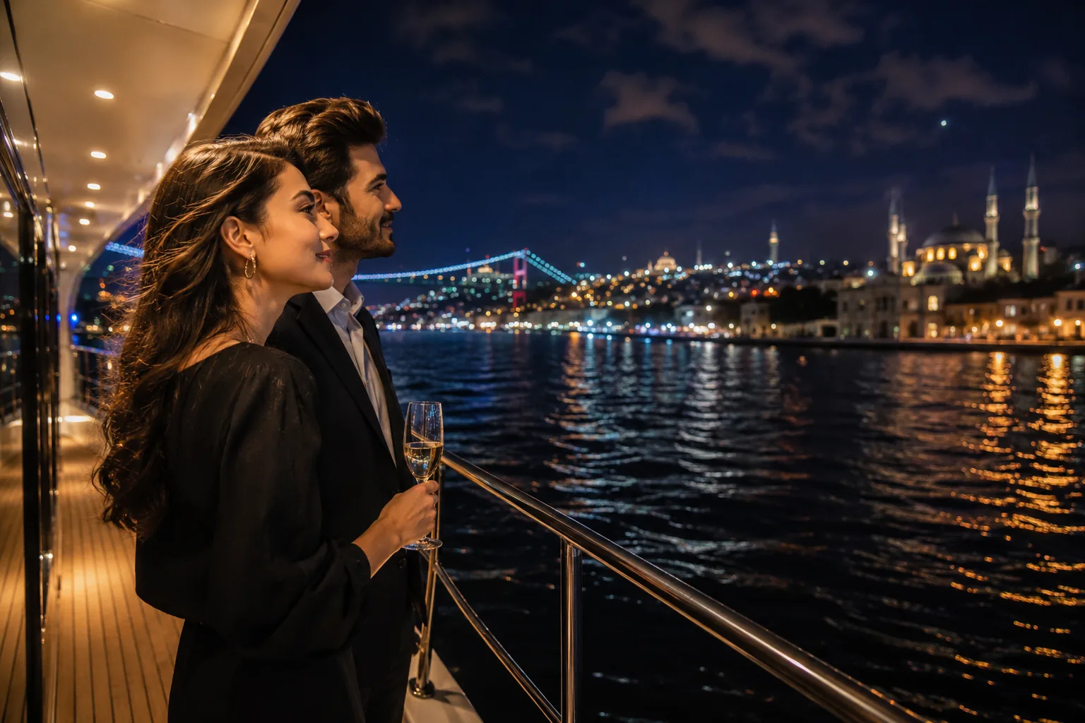Bosphorus night cruise in Istanbul gallery image 03