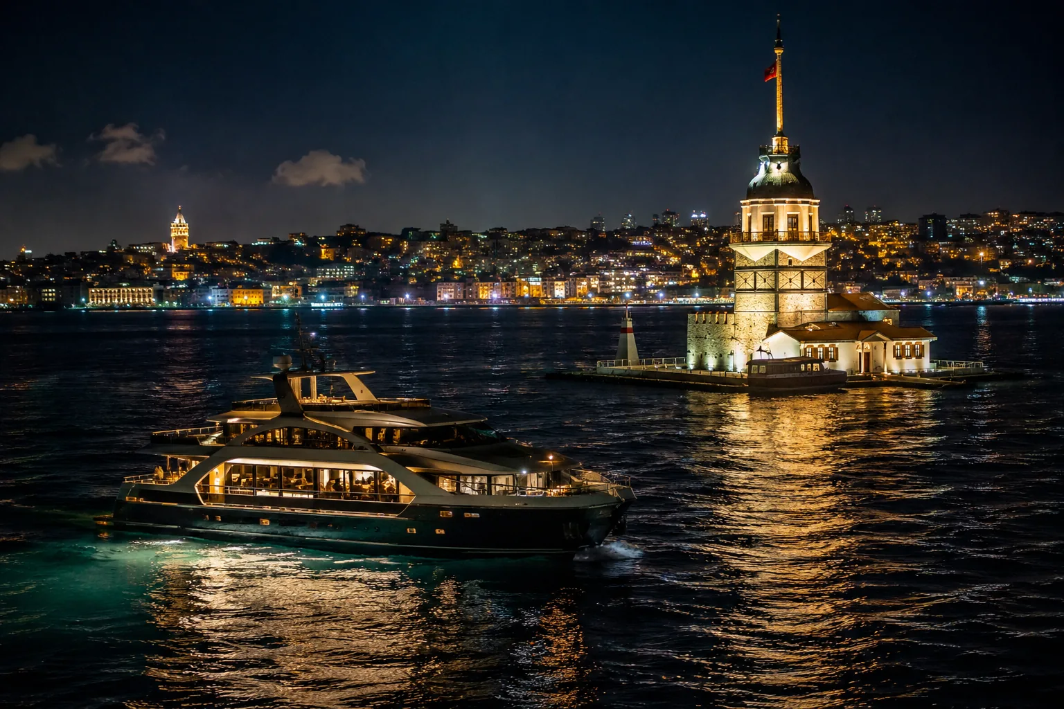 Bosphorus night cruise in Istanbul gallery image 05